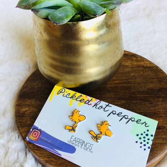 Peanuts Jewelry Peanuts Woodstock Yellow Bird Earrings Poshmark